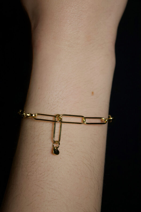 Armkette CORN Gold Nahaufnahme von Armkette CORN aus 585 Gold