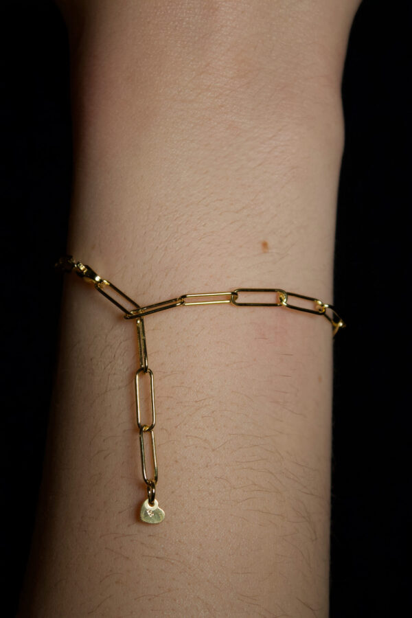 Armkette Corn Mini Gold Nahaufnahme von Armkette Corn Mini aus 585 Gold