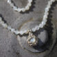 Nahaufnahme von der Mondsteinkette mir DREAMY Anhänger aus 925 Silber